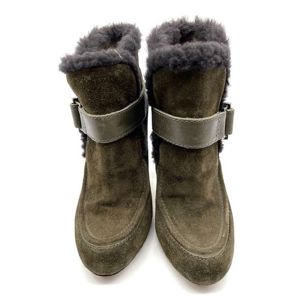 Joan & David booties Boot Forest Green Size 6.5 M 3.5“ - Picture 3 of 14